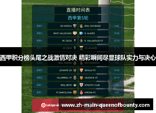 西甲积分榜头尾之战激情对决 精彩瞬间尽显球队实力与决心