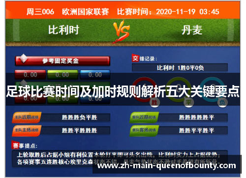足球比赛时间及加时规则解析五大关键要点
